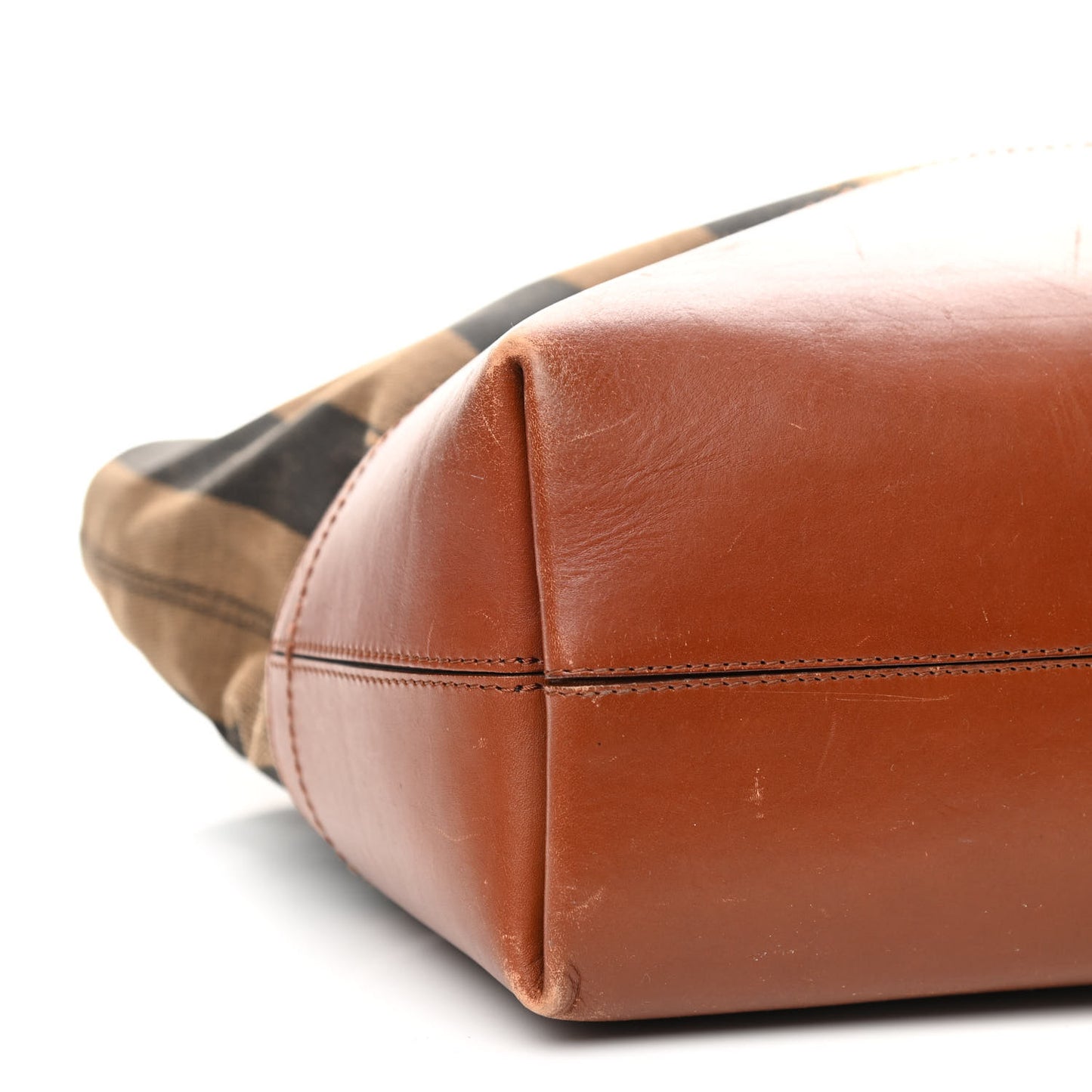 Pequin Cuoio Vegetale Medium Roll Tote Tobacco Cuoio Miele