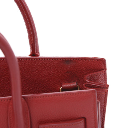 Saint Laurent Grained Calfskin Nano Sac De Jour Lipstick Red 11 of 12