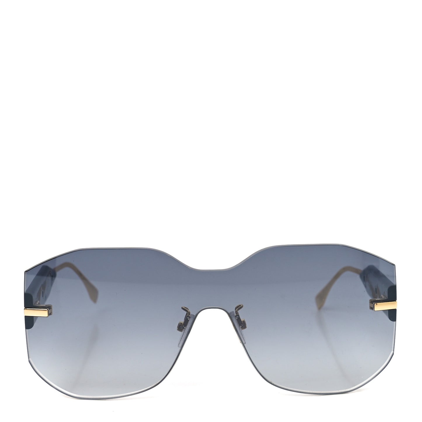 Metal Fendigraphy Shield Sunglasses FE40067U Green