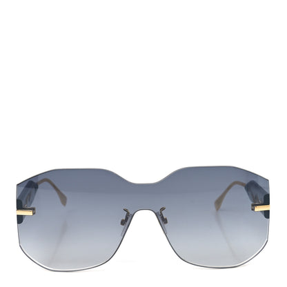 Fendi Metal Fendigraphy Shield Sunglasses FE40067U Green 2 of 7