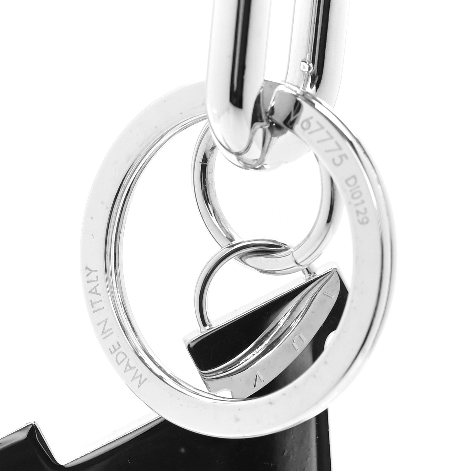 Louis Vuitton LV Soft Bag Charm Key Holder Orange 3 of 6