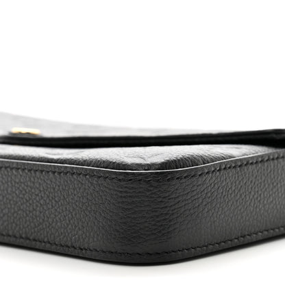 Louis Vuitton Empreinte Pochette Felicie Chain Wallet Black 10 of 11