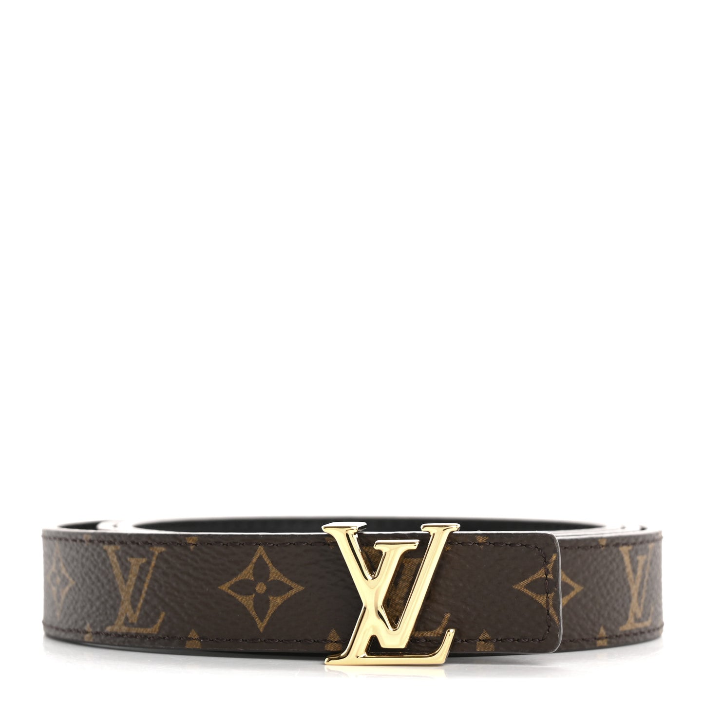 Calfskin Monogram 20mm LV Iconic Reversible Belt 85 34 Black
