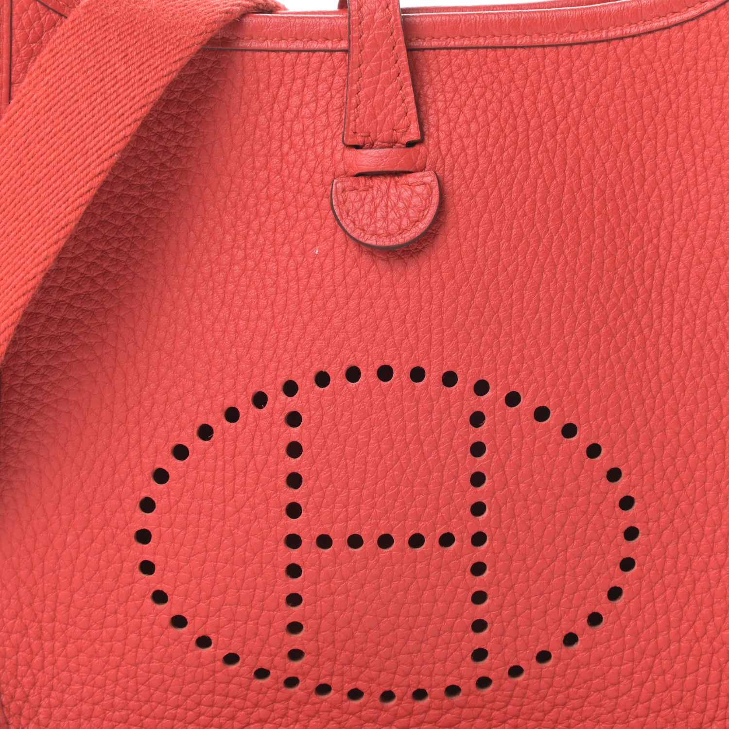 Hermes Taurillon Clemence Evelyne TPM Rouge Tomate 8 of 12