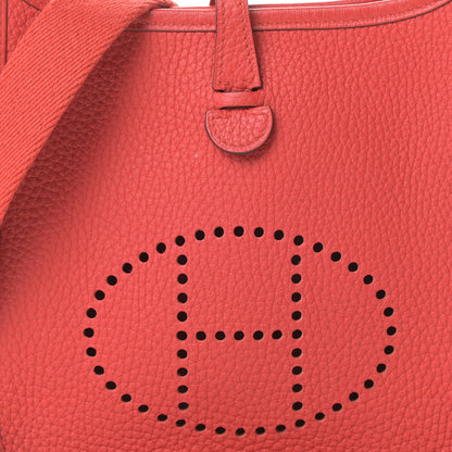 Hermes Taurillon Clemence Evelyne TPM Rouge Tomate 8 of 12