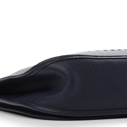 Hermes Taurillon Clemence Evelyne III GM Bleu Nuit 8 of 9