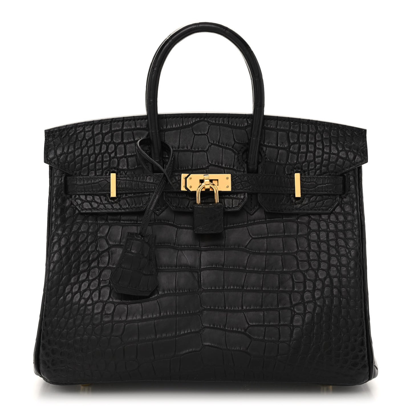Matte Alligator Birkin 25 Black