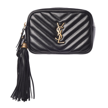 Saint Laurent Calfskin Matelasse Monogram Lou Belt Bag Black 1 of 6
