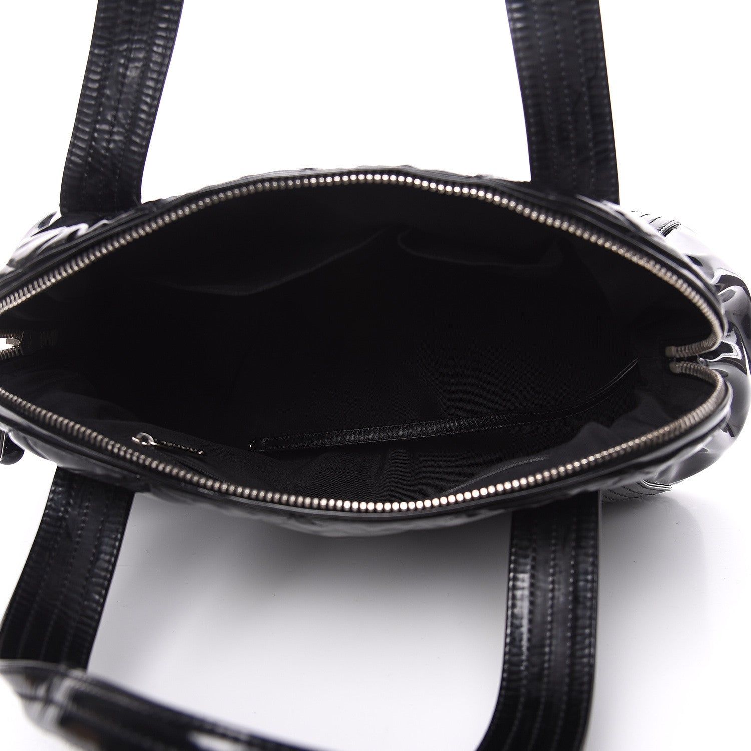 Chanel Vinyl Quilted CC Large Tote Black 5 of 13