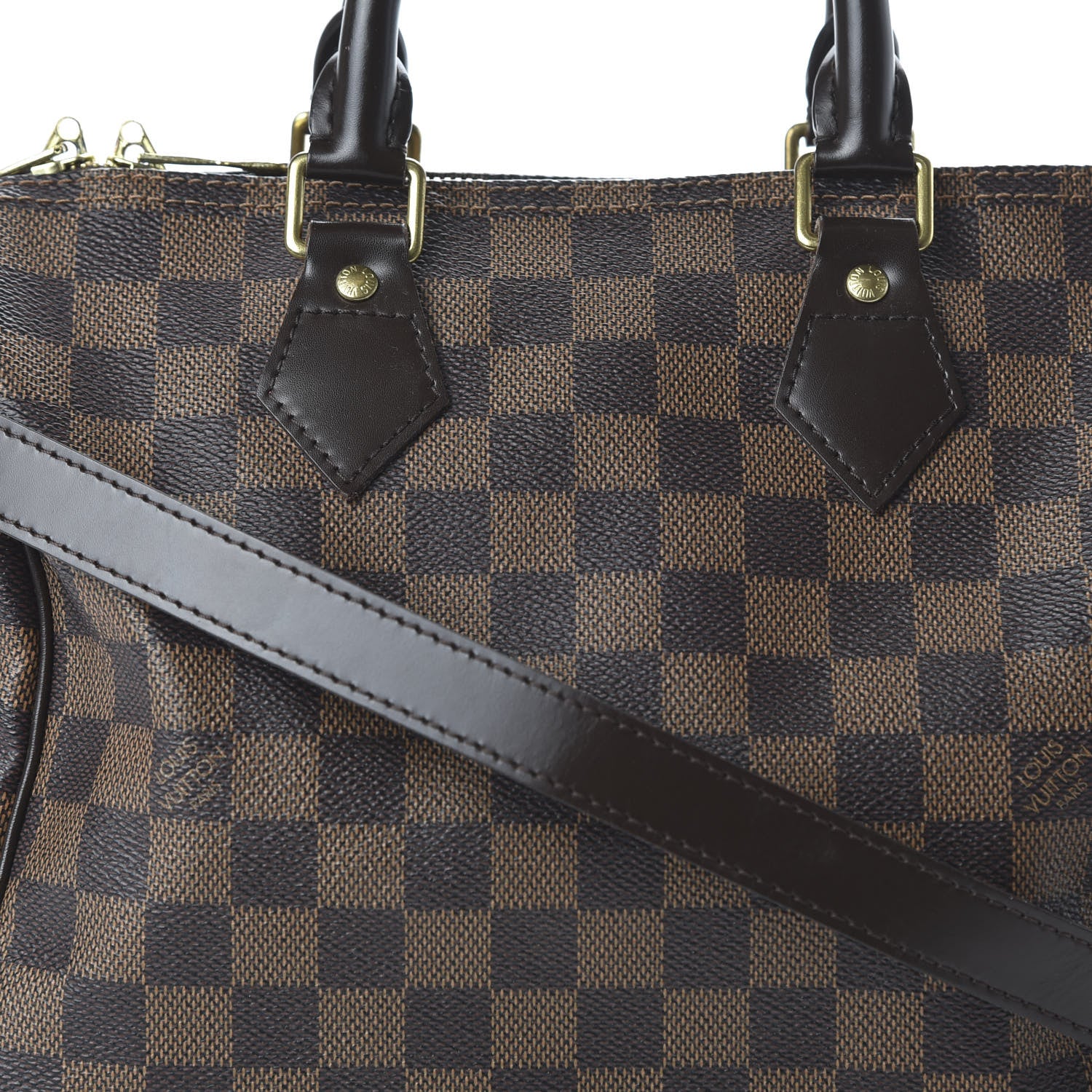 Louis Vuitton Damier Ebene Speedy Bandouliere 25 10 of 10