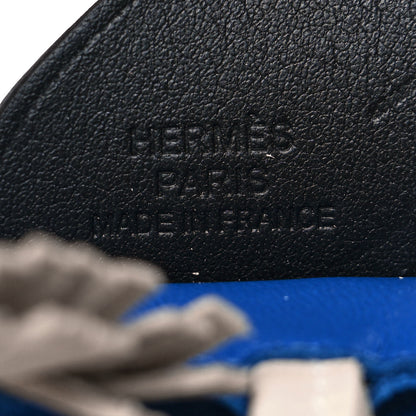 Hermes Milo Lambskin Grigri Rodeo Pegase Horse Bag Charm PM Bleu France Nata Black 3 of 4