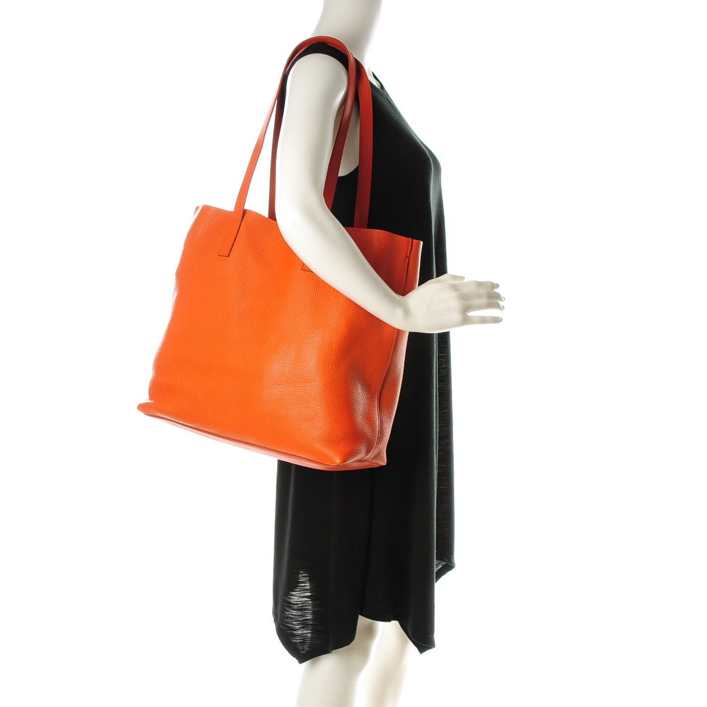 Prada Vitello Daino Tote Papaya 2 of 8