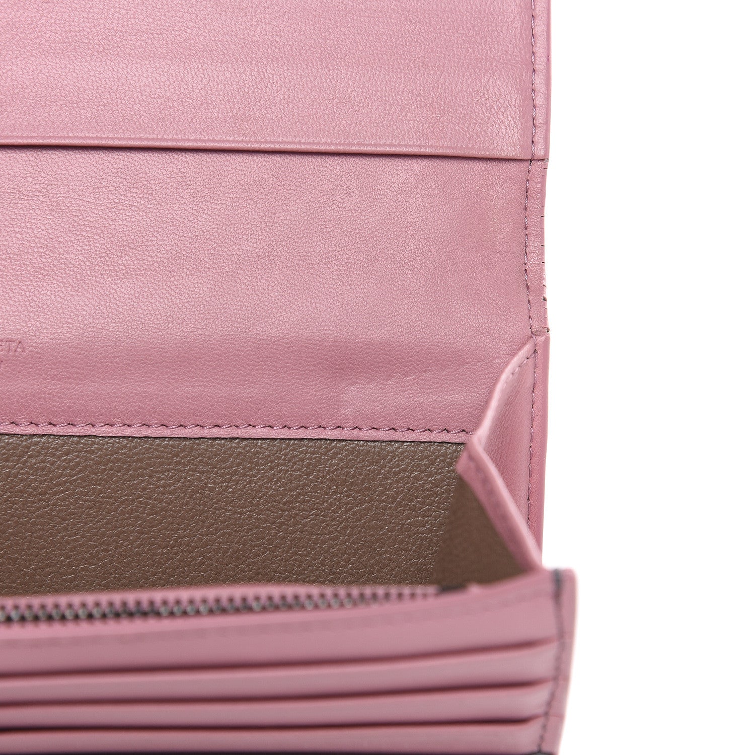 Bottega Veneta Nappa Intrecciato Continental Flap Wallet Light Grey Watteau 12 of 13