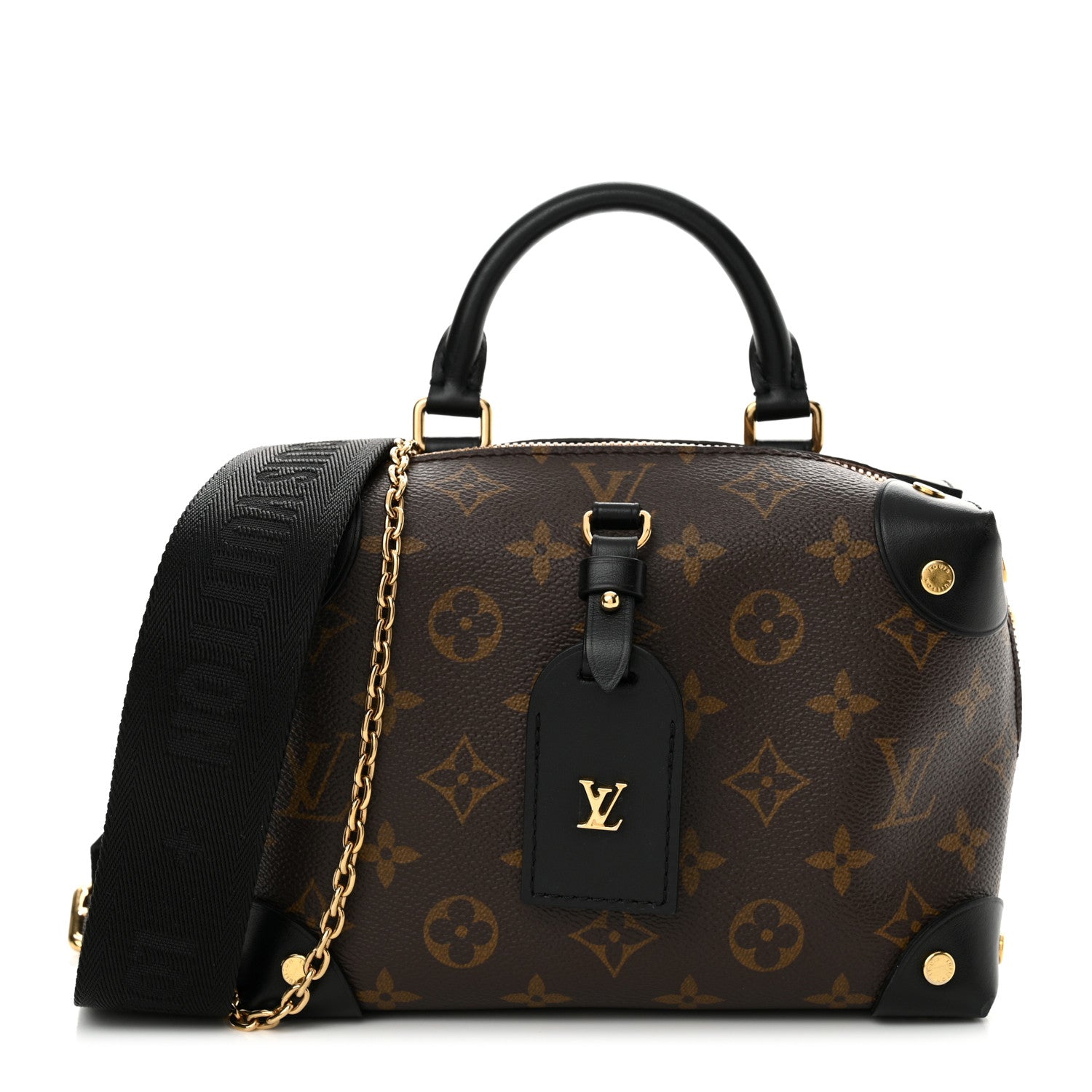 Louis Vuitton Monogram Petite Malle Souple Black 1 of 11