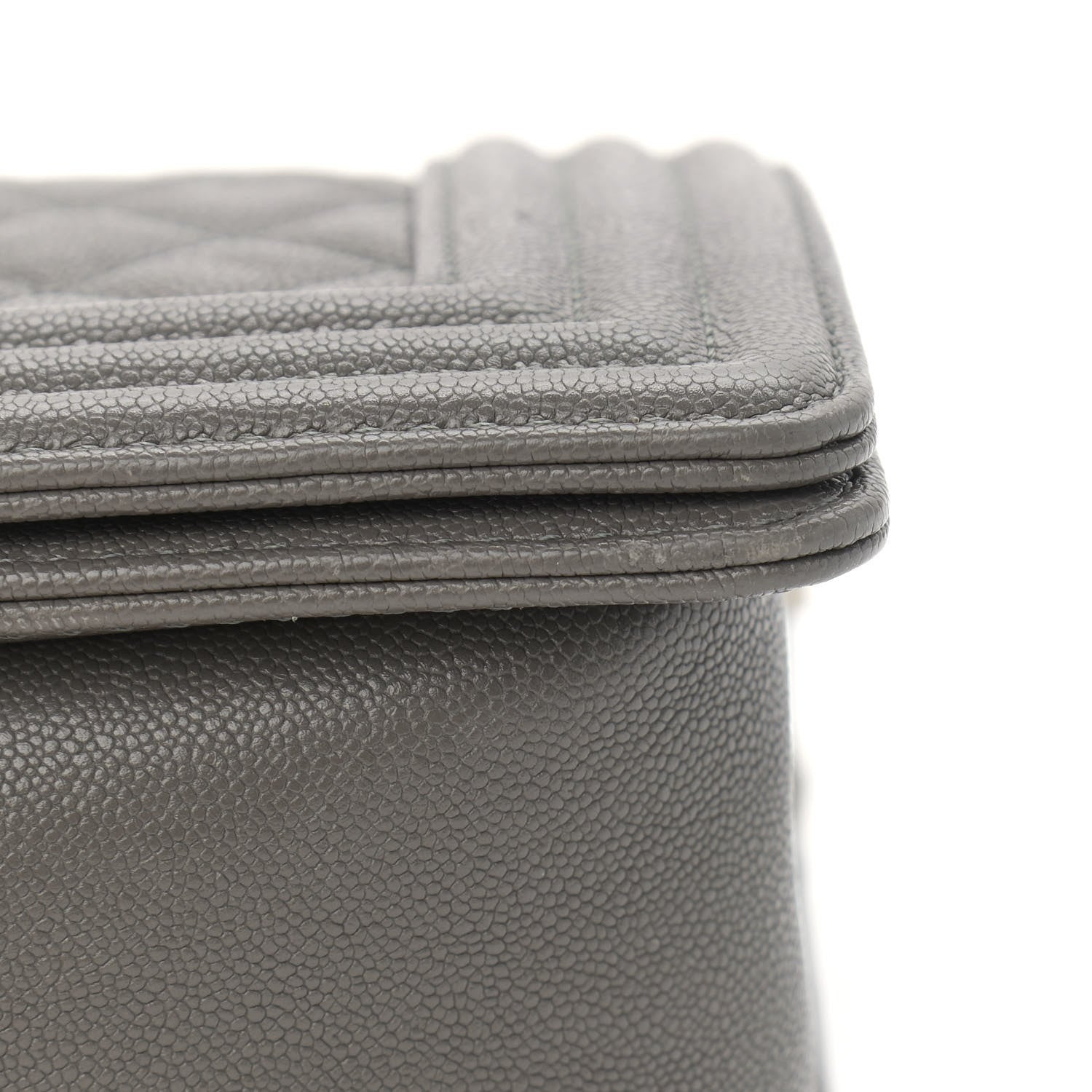 Chanel Caviar Quilted Medium Boy Flap Grey 11 of 11