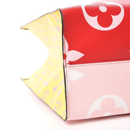 Louis Vuitton Monogram Giant Onthego GM Rouge Rose 11 of 12