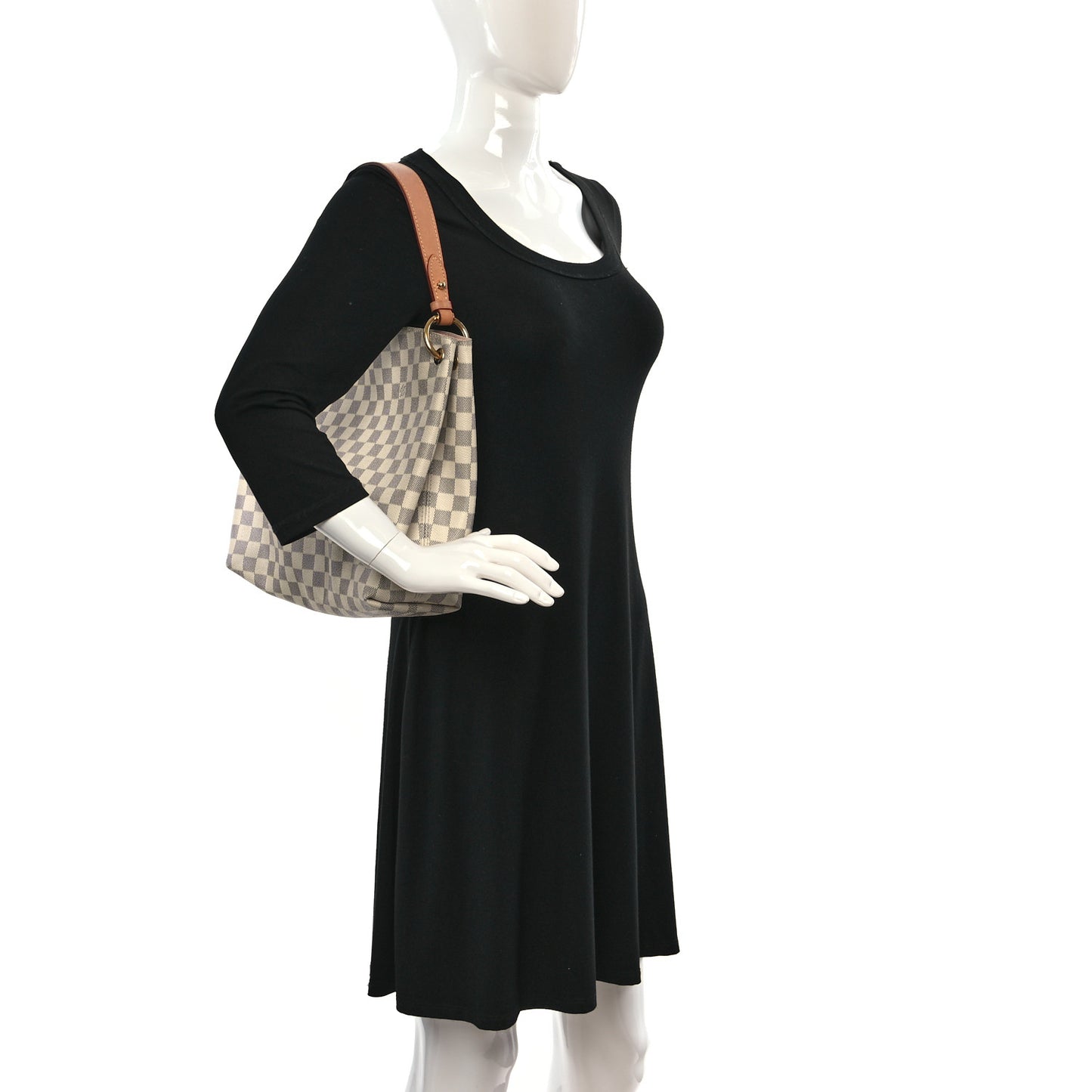Damier Azur Graceful PM Rose Ballerine