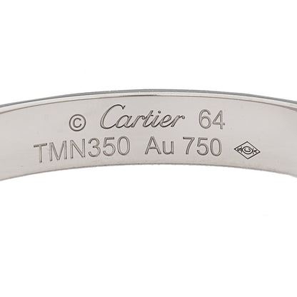 Cartier 18K White Gold 3.5mm LOVE Wedding Band Ring 64- 10.75 4 of 4