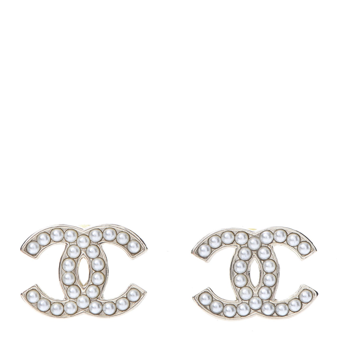 Pearl CC Earrings Gold