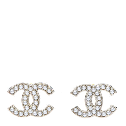 Chanel Pearl CC Earrings Gold 1 of 5