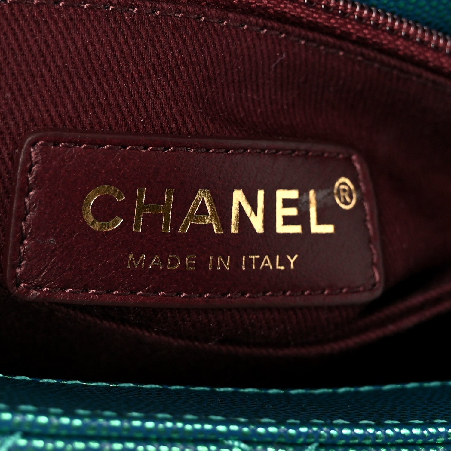 Chanel Metallic Caviar Quilted Mini Coco Handle Flap Blue 6 of 11