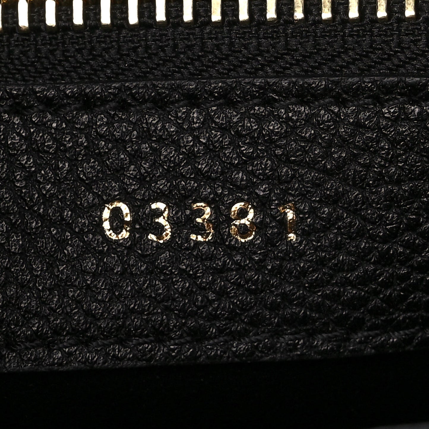 Grained Calfskin Small 16 Top Handle Bag Black