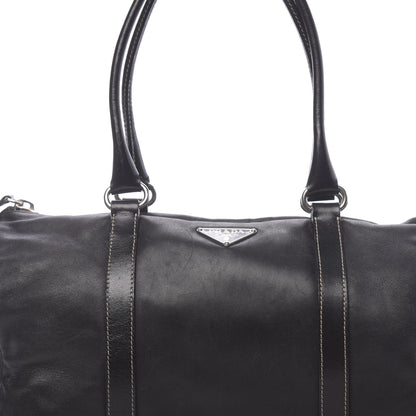 Prada Soft Calfskin Nappa Shoulder Bag Black 9 of 9