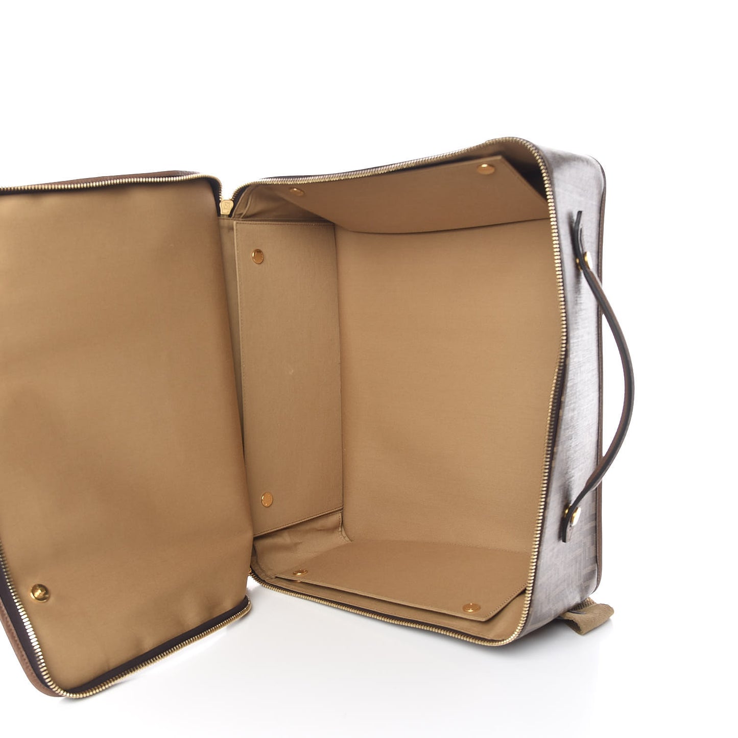 Glazed Fabric FF 1974 Karligraphy Large Travel Bag Tobacco