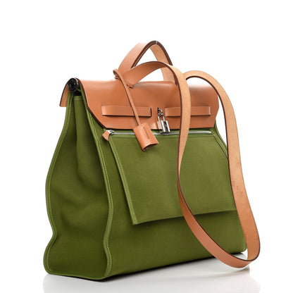 Hermes Toile Herbag Zip 39 MM Pelouse 4 of 16
