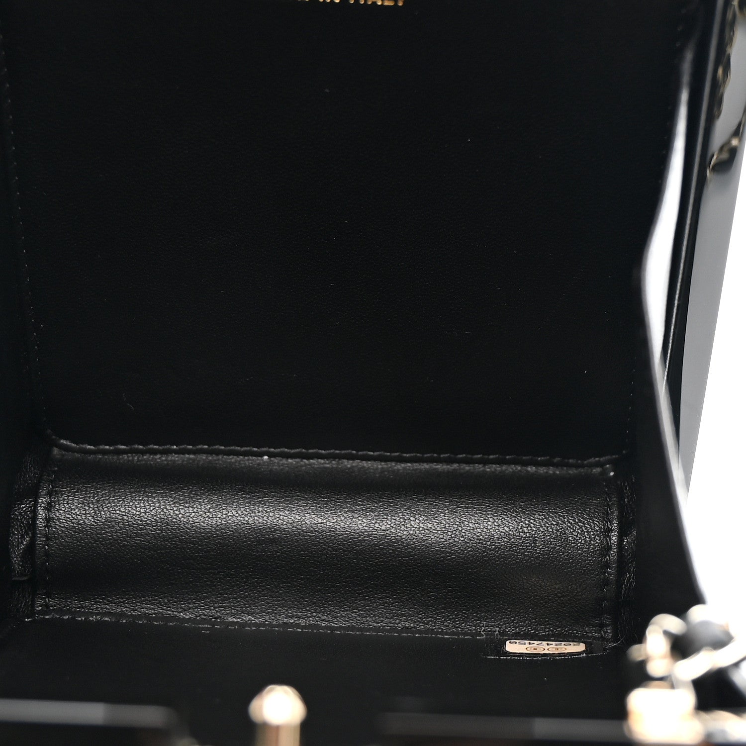 Chanel Plexiglass Perfume Bottle Clutch  Black 5 of 11