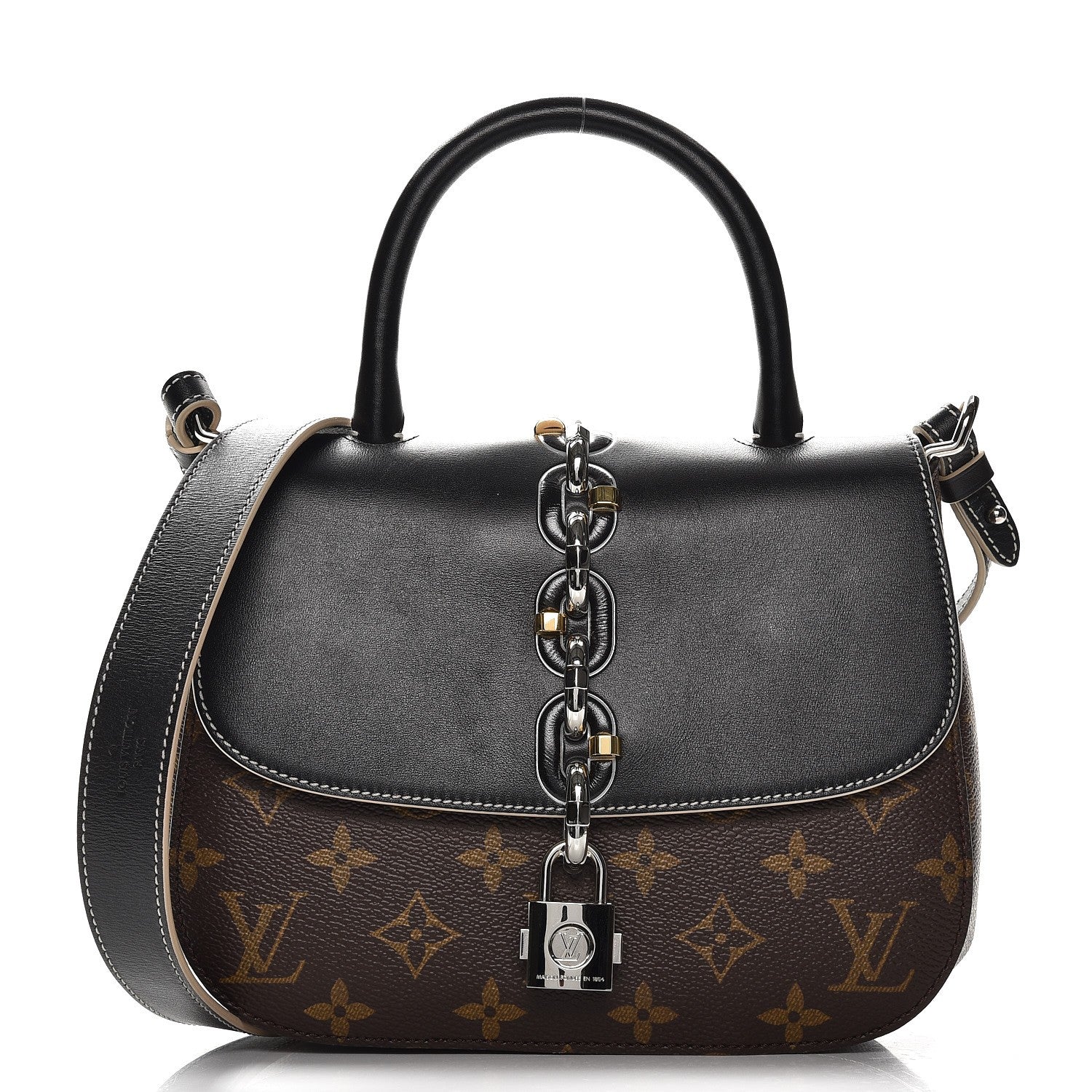 Louis Vuitton Calfskin Monogram Chain It Bag PM Black 1 of 7