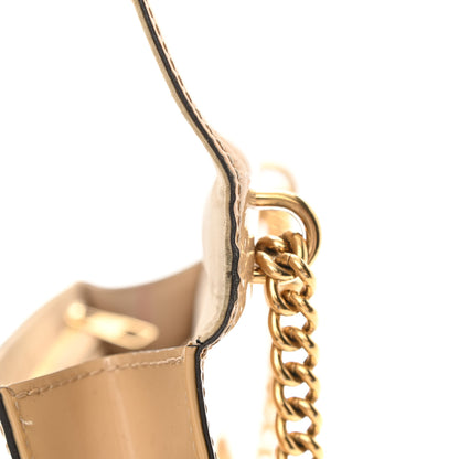 Louis Vuitton Patent Chain Louise MM Nude 13 of 14