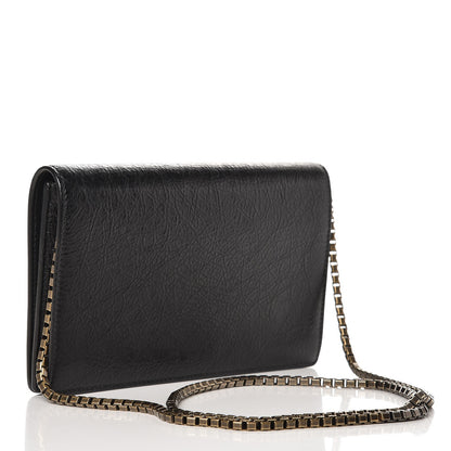 Balenciaga Agneau Giant 12 Brass Wallet On Chain Black 3 of 7