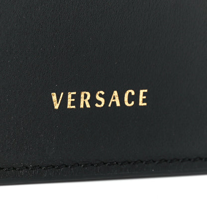 Versace Vitello Barocco Virtus Top Handle Shoulder Bag Black 8 of 14