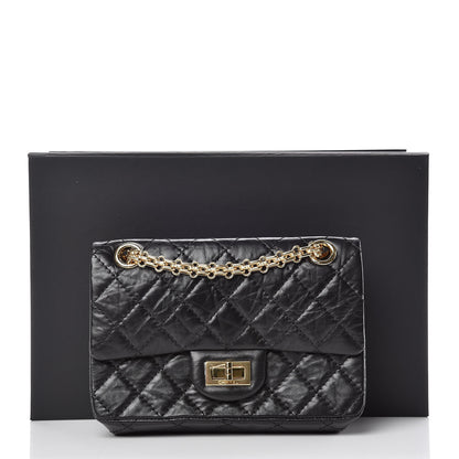 Chanel Aged Calfskin Quilted 2.55 Reissue Mini Flap Black 11 of 11
