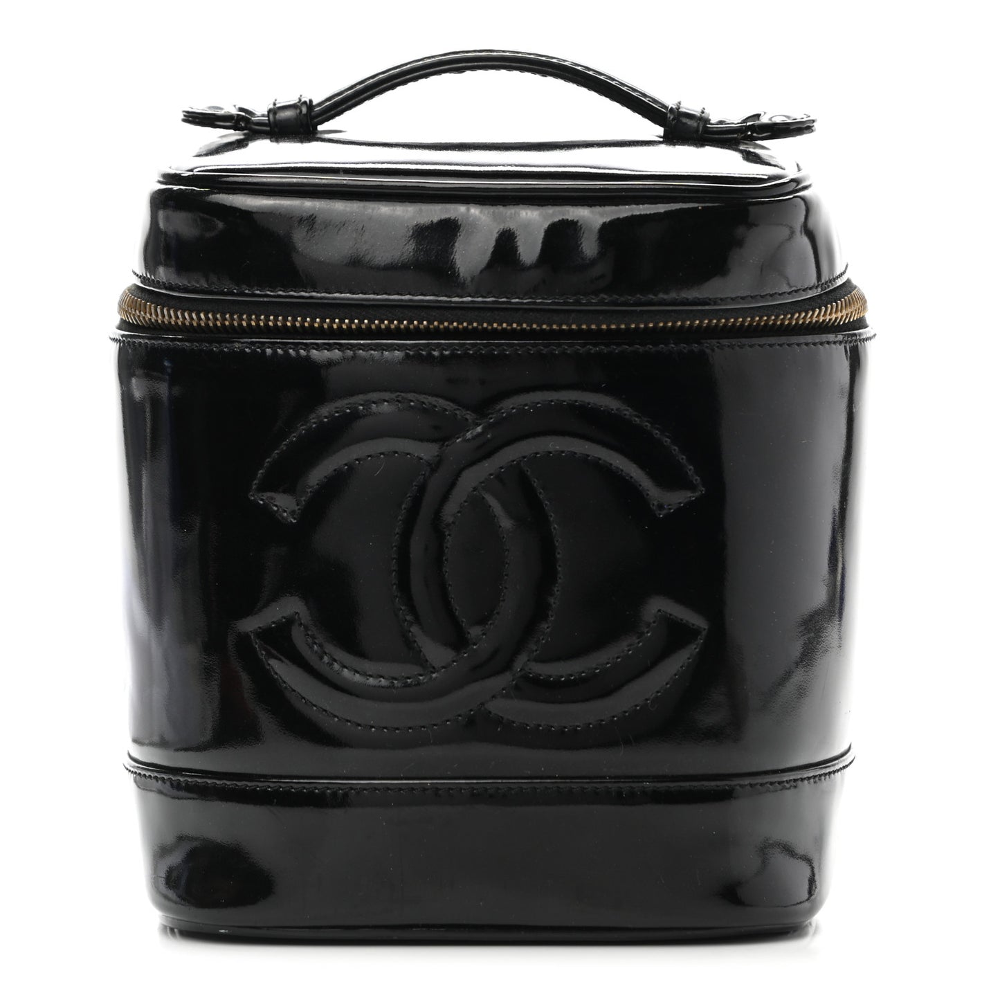 Patent Vanity Cosmetic Case Black