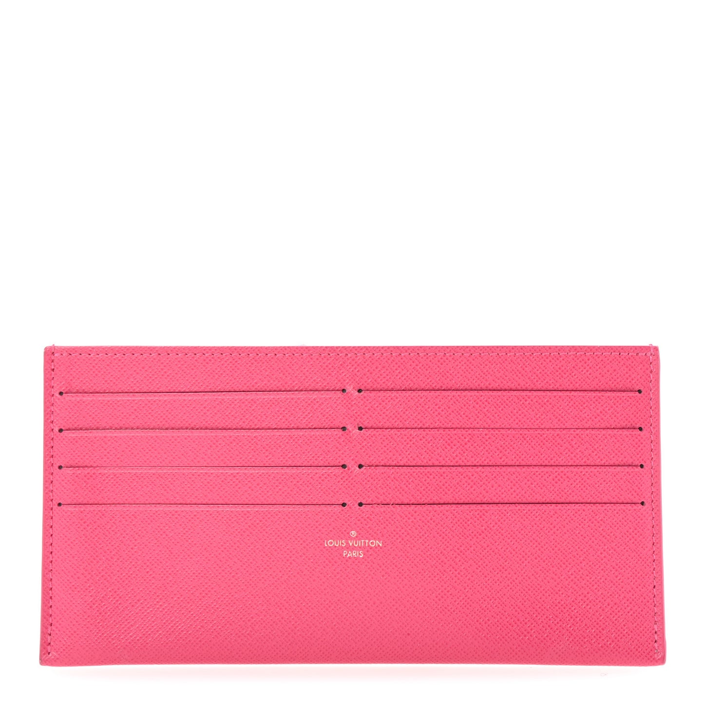 Calfskin Felicie Card Holder Insert Fuchsia