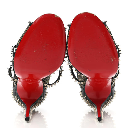 Christian Louboutin Rete Mini Resille Kid Specchio Alarc 100 Pump 36 Black 5 of 9