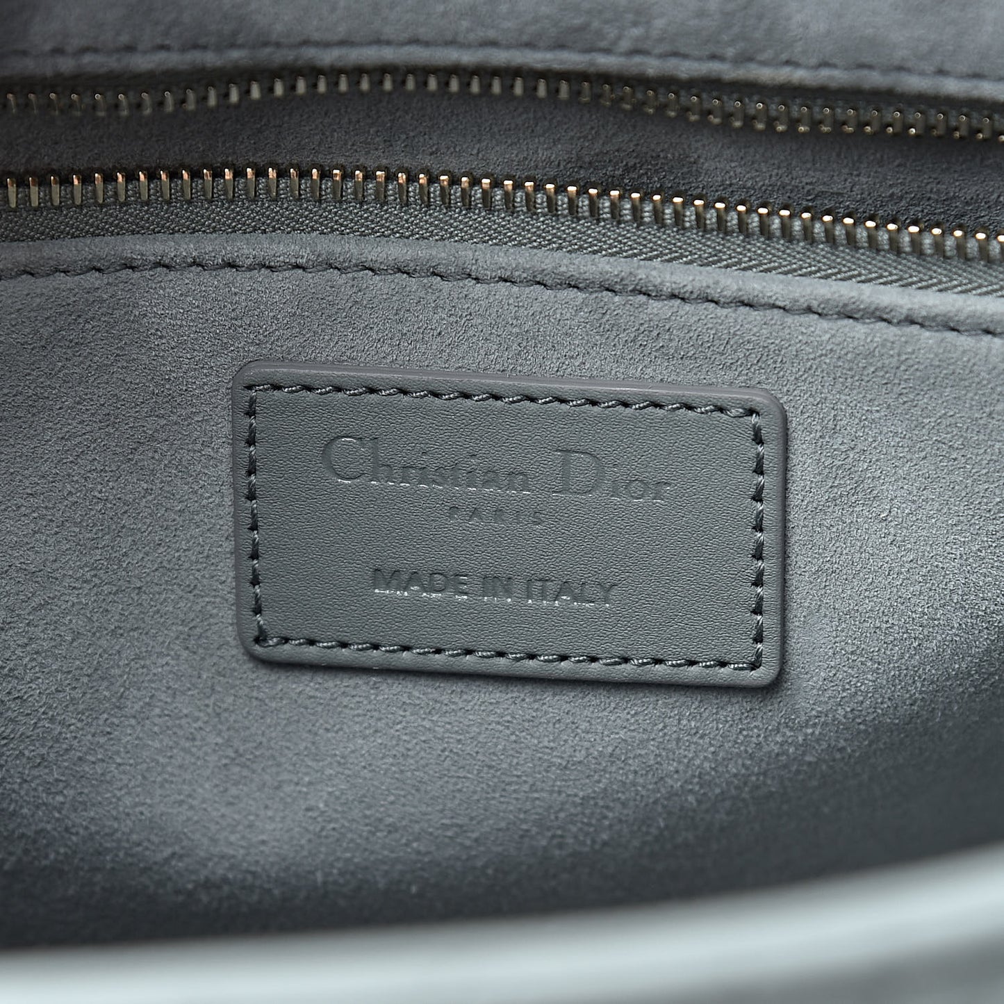 Ultra Matte Calfskin Cannage Medium Lady Dior Grey Stone