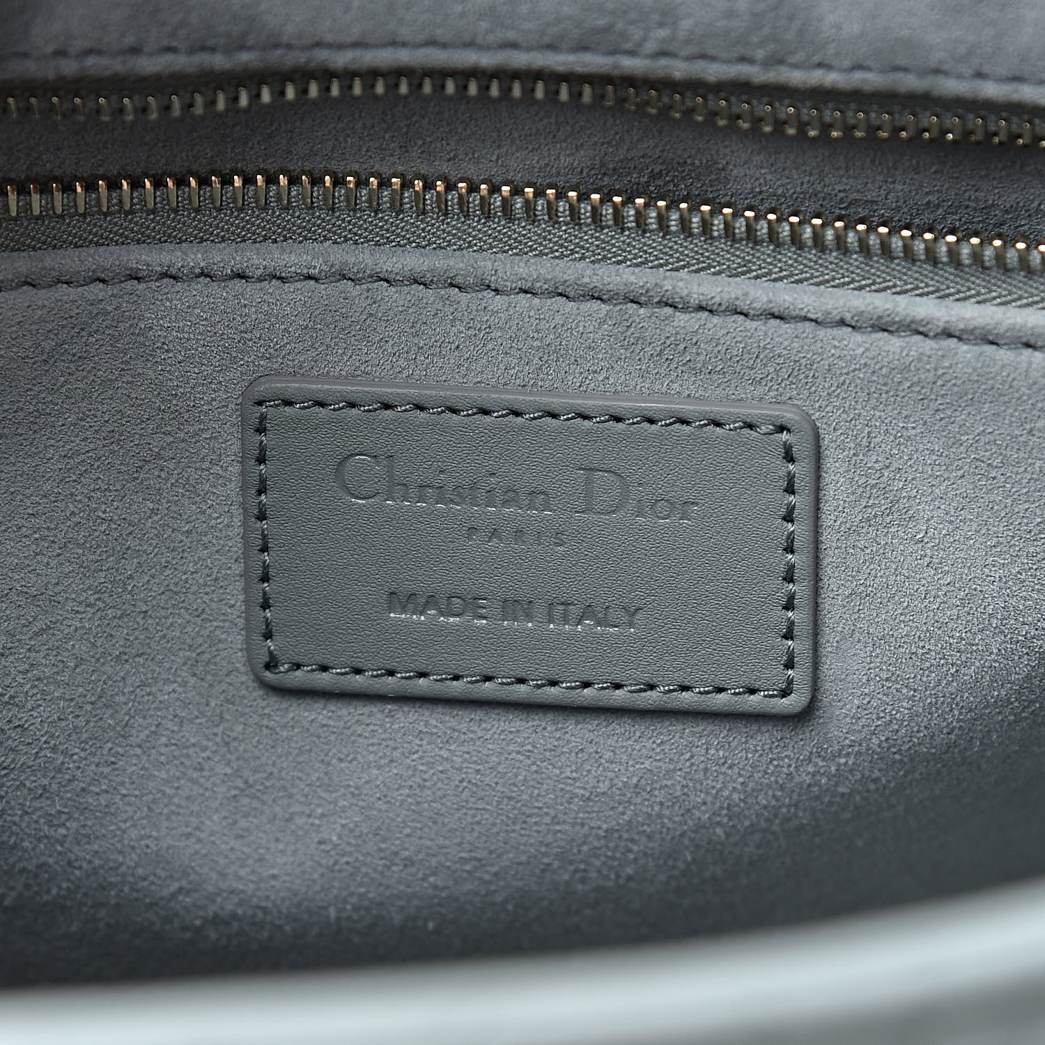 Christian Dior Ultra Matte Calfskin Cannage Medium Lady Dior Grey Stone 6 of 14