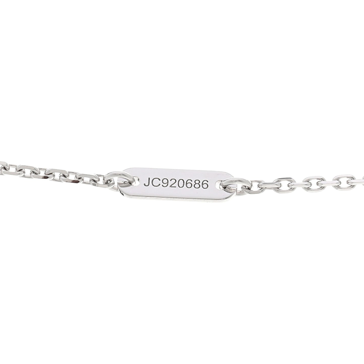 18K White Gold Diamond Mini Frivole Pendant Necklace