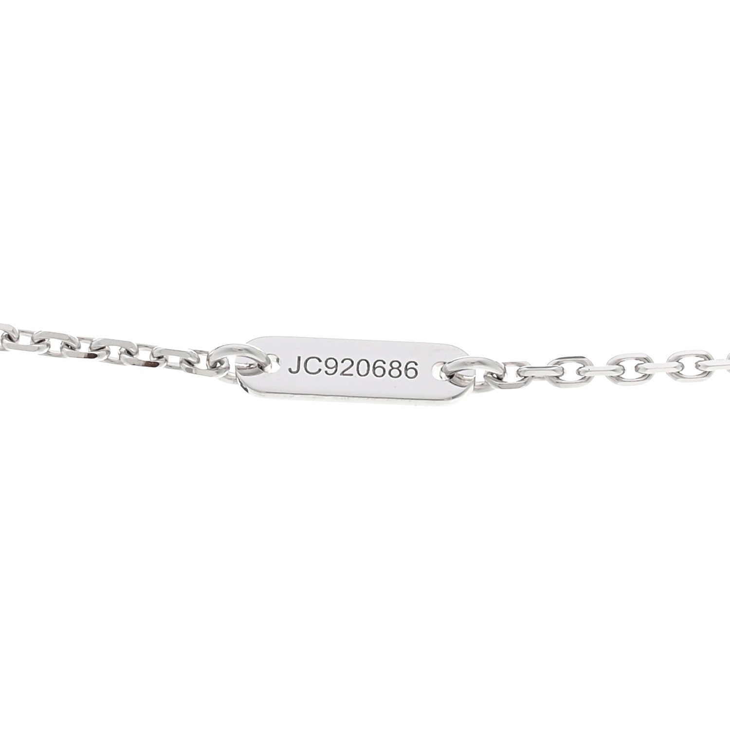Van Cleef & Arpels 18K White Gold Diamond Mini Frivole Pendant Necklace 5 of 6