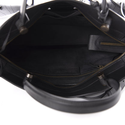 Balenciaga Veau Soyeux Perforated Blackout Hardware City Black 6 of 11
