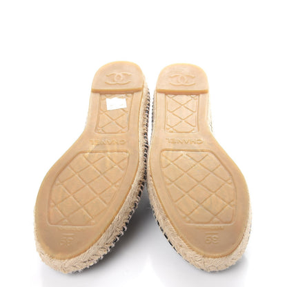 Chanel Patent CC Espadrilles 39 Black 5 of 9
