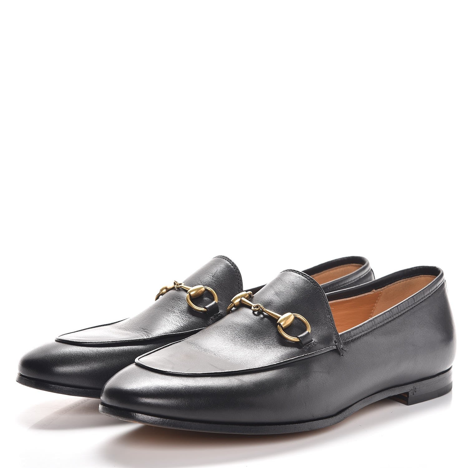 Gucci Calfskin Jordaan Loafers 38 Black 3 of 10