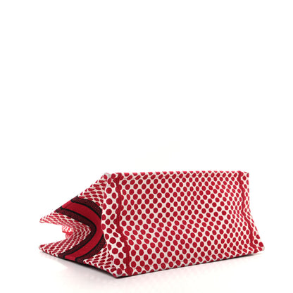 Christian Dior Canvas Medium DiorAmour Dots Book Tote Red 4 of 9