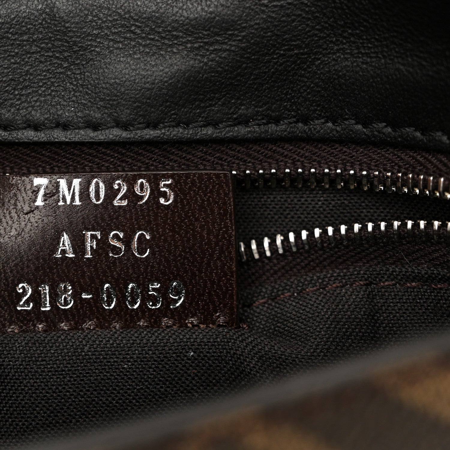 Fendi Glazed Fabric Cotton Vitello King Aura FF 1974 Baguette Belt Pouch Tobacco Moro Grezzo Cuoio 7 of 10