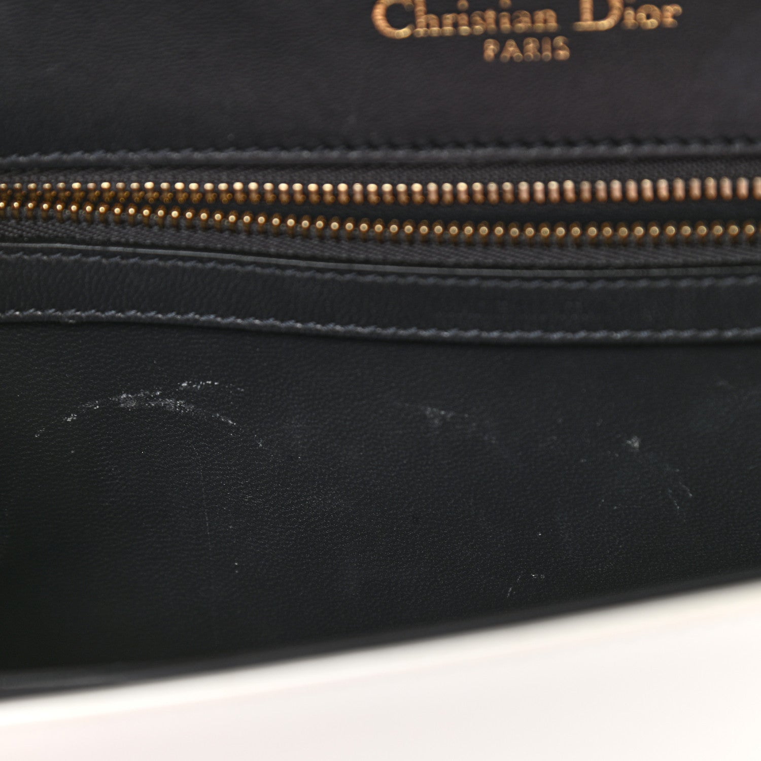 Christian Dior Patent Micro-Cannage Medium Diorama Flap Bag White 13 of 14