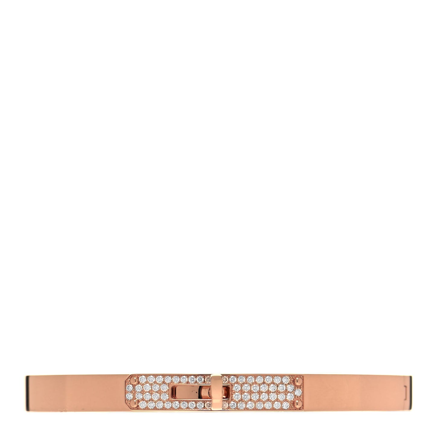 18K Rose Gold Diamond PM Kelly Pave Bracelet SH