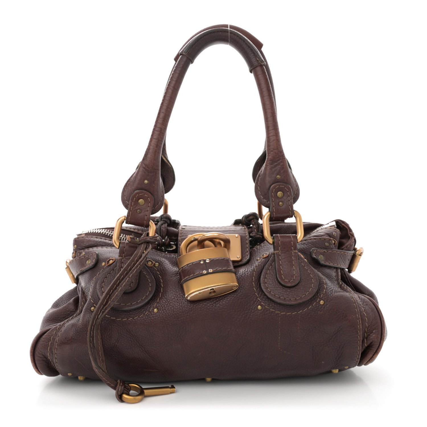 Chloe Calfskin Medium Paddington Satchel Chocolate 1 of 18